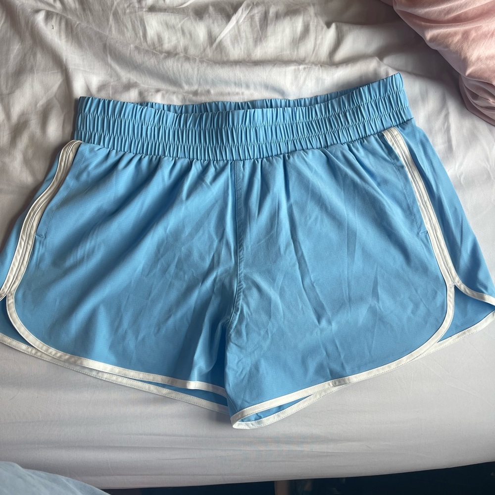 90 Degree By Reflex Light Blue Athletic Shorts